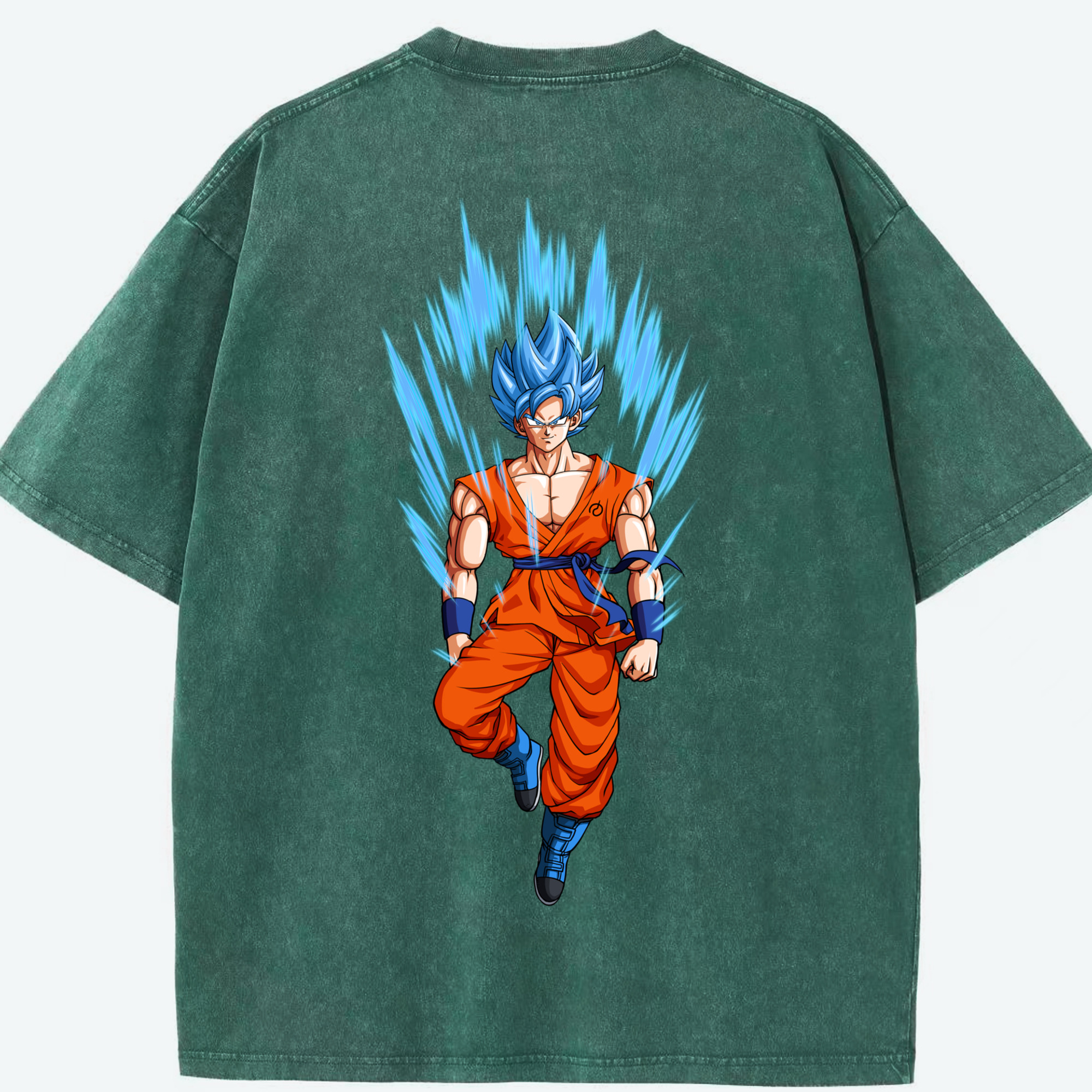 （画像用） ドラゴンボール 孫 悟飯（そんごはん）DRAGON BALL Son Gohan 綿100% ヴィンテージ風 半袖Tシャツ（背面プリント）